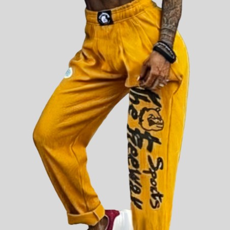 pantalone bodybuilding The Freeway senape unisex art.252