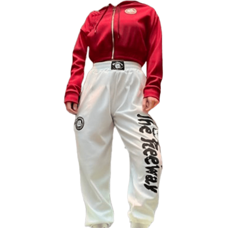 pantalone bodybuilding bianco unisex the freeway art.252