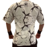 Maglia Stondata bodybuilding The Freeway bianco marmorizzato Art.2272