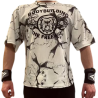 Maglia Stondata bodybuilding The Freeway bianco marmorizzato Art.2272